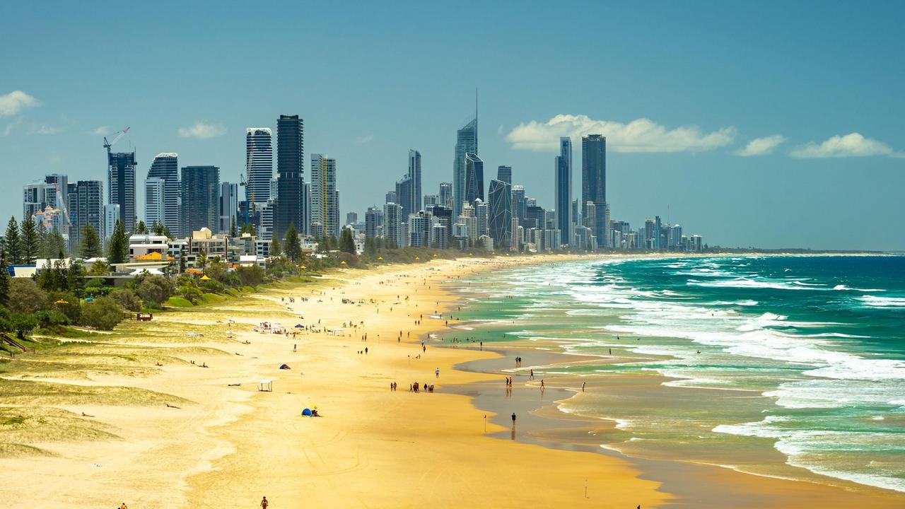 2MAA9HT Panoramic view of the Gold Coast skyline, Australia.Escape 11 August 2024101 MiamiPhoto - Alamy