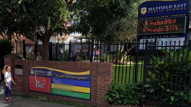 Mayfield East Public School was a Hunter school which was forced to close on day one of NSW schools reopening on October 25 due to a positive Covid case. Picture: Google Maps.