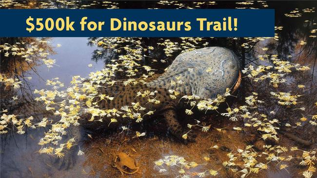 An example of the dinosaur trail to be installed on the Bass Coast.