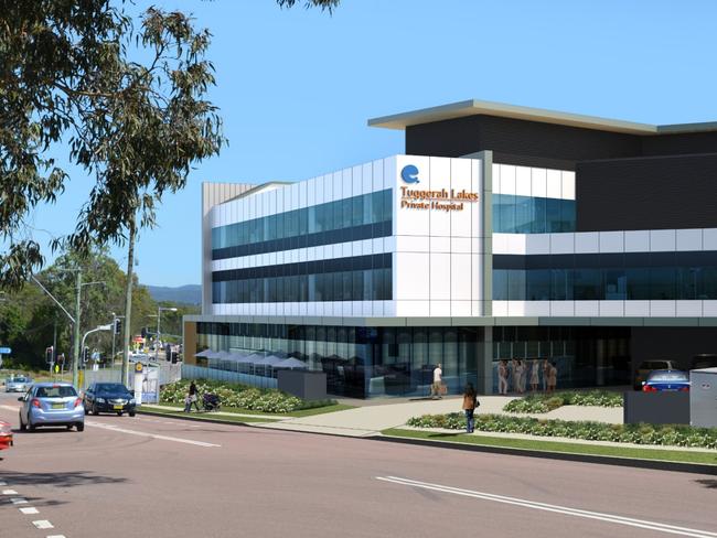 The new Tuggerah Lakes Private Hospital is expected to open in mid-2018.