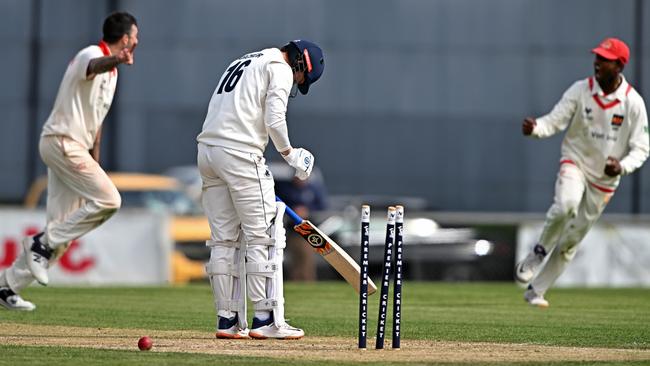 Archer said emotion got the best of him after being dismissed in the first innings. Picture: Andy Brownbil