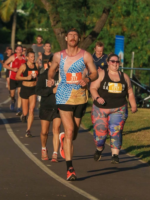 Dean Robertson in the 2021 City to Surf Picture: Glenn Campbell