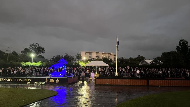 The dawn service in Hervey Bay.