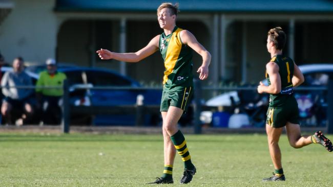 Salisbury North’s Jake Russo was one of the Hawks’ best in the draw against Seaton on Saturday. Picture: AAP / Morgan Sette