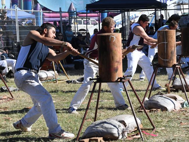 Woodchop at the 151st Clermont Show.