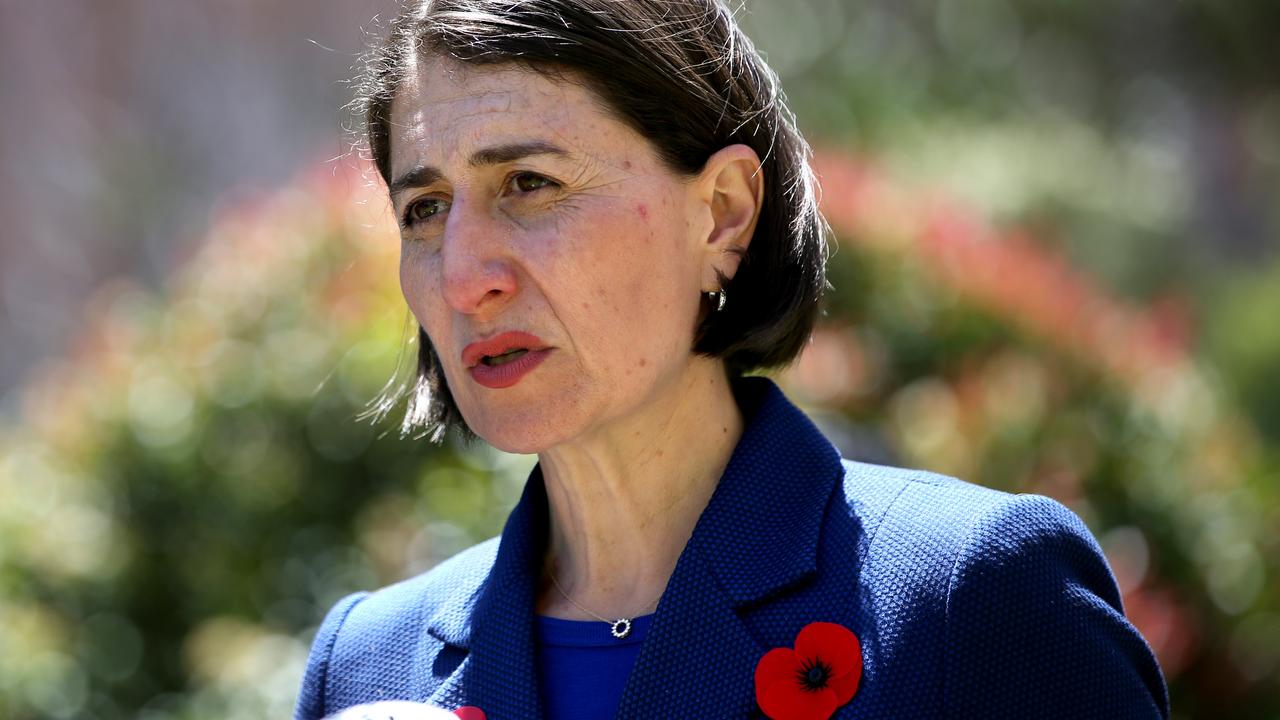NSW Premier Gladys Berejiklian pictured at a press conference at Parliament House, Sydney, on November 11. Picture: NCA NewsWire/Damian Shaw