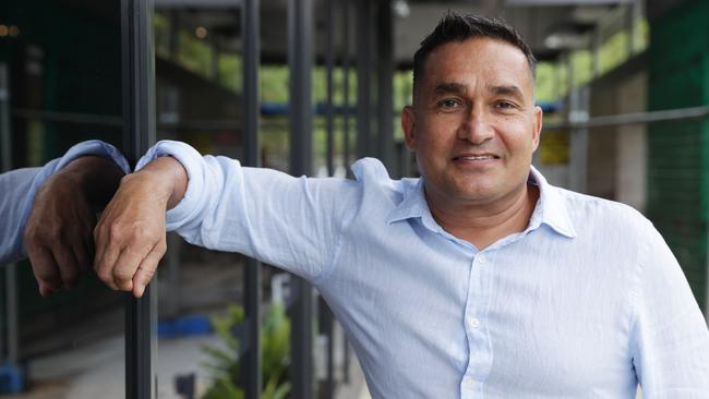 Peter Kuruvita at the site where he is building his new restaurant Alba at Noosa Springs. Picture: Lachie Millard