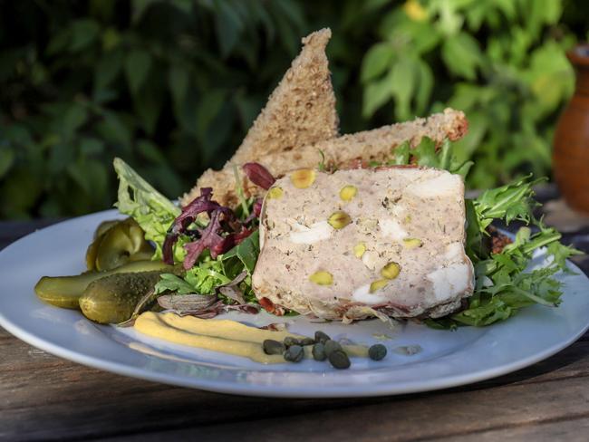 Pork, chicken and pistachio terrine. Picture: Jenifer Jagielski