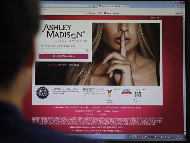 FILE - A June 10, 2015 photo from files showing Ashley Madison's Korean web site on a computer screen in Seoul, South Korea. Hackers claim to have leaked a massive database of users from Ashley Madison, a matchmaking website for cheating spouses. In a statement released Tuesday, Aug. 18, 2015, a group calling itself Impact Team said the site's owners had not bowed to their demands. "Now everyone gets to see their data," the statement said. (AP Photo/Lee Jin-man, File)