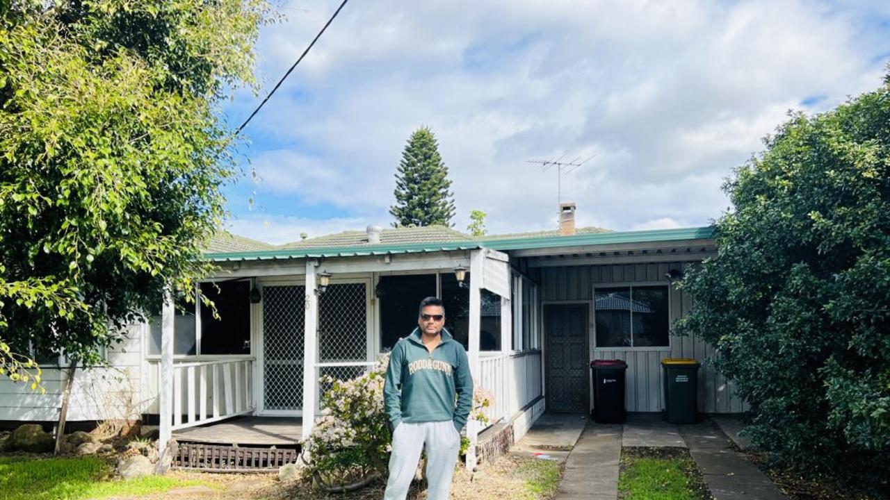 Mr Kumar at his property in country NSW.