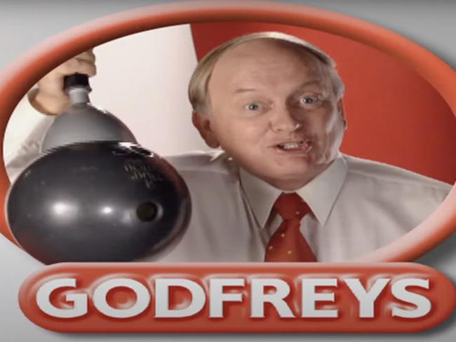 Godfreys TV commercial stills.