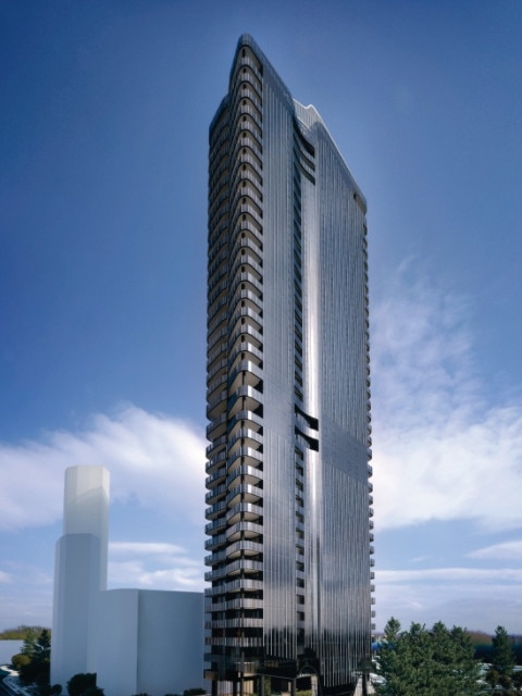 An artist impression of the Midwater tower .