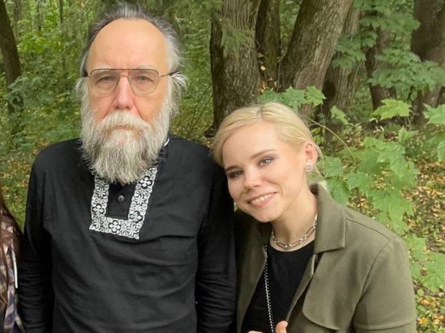 Daria Dugina, right, was killed in a car bombing which was likely intended for her father Alexander Dugin.