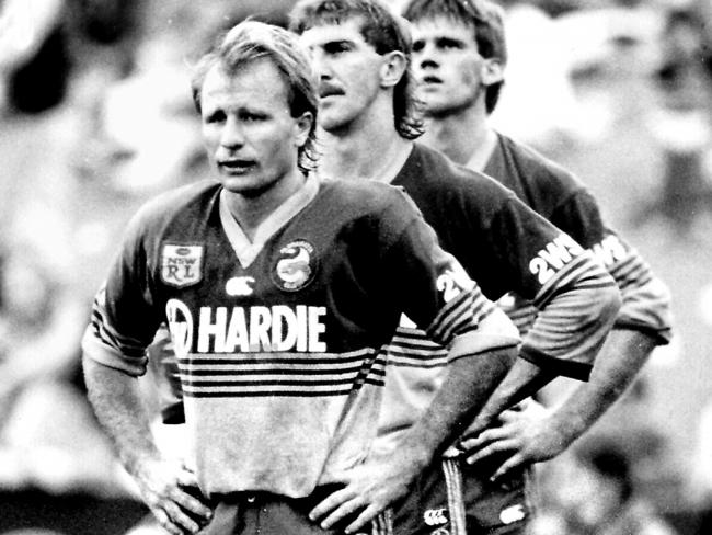 Parramatta legends Peter Sterling and Brett Kenny.