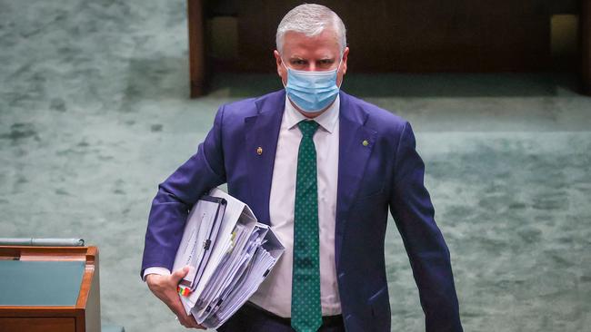 Deputy Prime Minister Michael McCormack leaving the House of Representatives on September 3. Picture: Getty Images