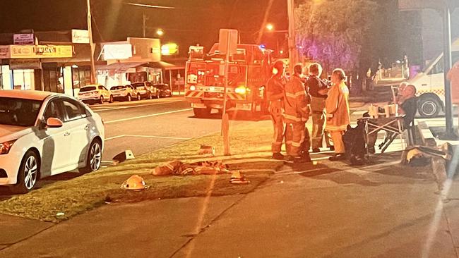 FRV Station 6, Colac and Camperdown CFA were called to the scene on Murray St on Monday night. Picture: Jack Colantuono