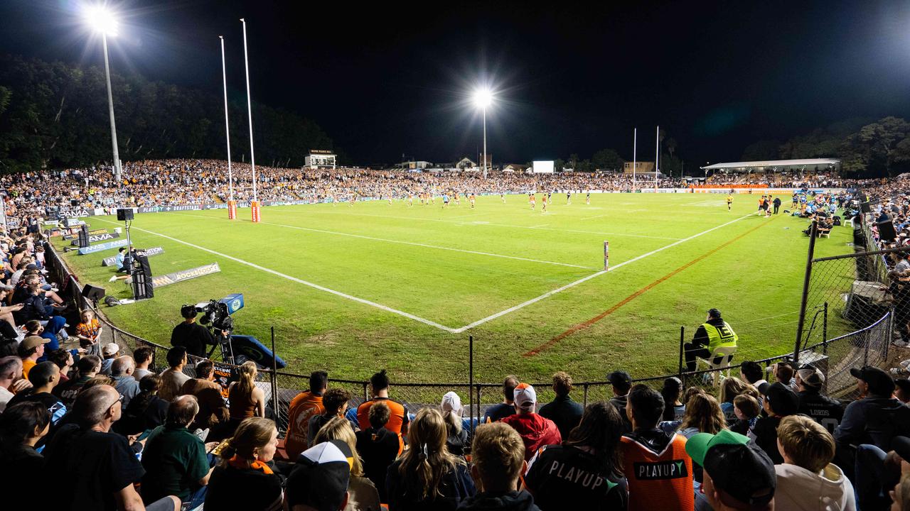 Fans at Leichhardt Oval on Saturday night. No-one depicted is accused of any wrongdoing. Photo: Tom Parrish