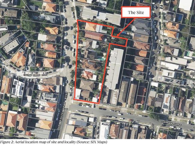 Eight buildings in Sydneyâ&#128;&#153;s eastern suburbs are set to be demolished to make way for an expansive $35 million apartment complex at the corner of Old South Head Road and Oceanview Ave, forecasting the demolition of a series of roadside properties and the construction of 31 units.