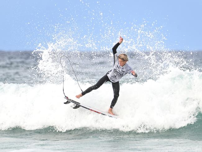 The finals of the boys individual events at the Australian Interschools Surfing Championships Friday May 24, 2024. Picture, John Gass