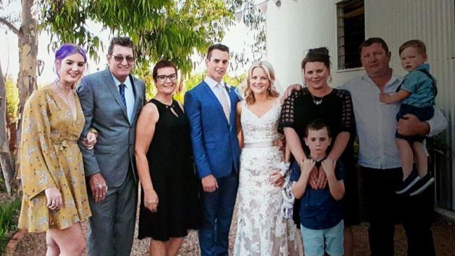 Chris Roscoe (second from left) with and his family. Photo: supplied