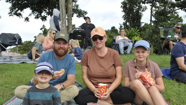 Coffs Coast league fans enjoy the atmosphere at the Cronulla Sharks v Gold Coast Titans match at C.ex Stadium Coffs Harbour. Photo: Tim Jarrett