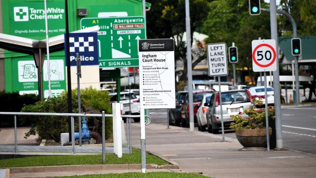 A photograph taken outside the Ingham Court House on Thursday. Picture: Cameron Bates