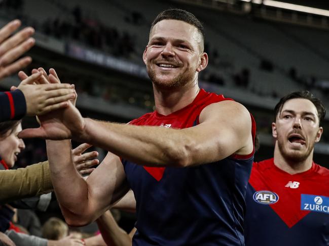 Steven May made a triumphant return to the Dees. Picture: Getty Images