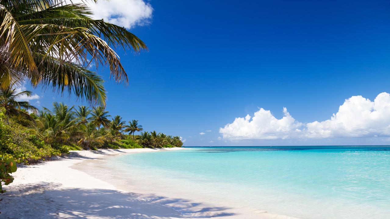 Flamenco Beach on Isla Culebra, Puerto Rico.