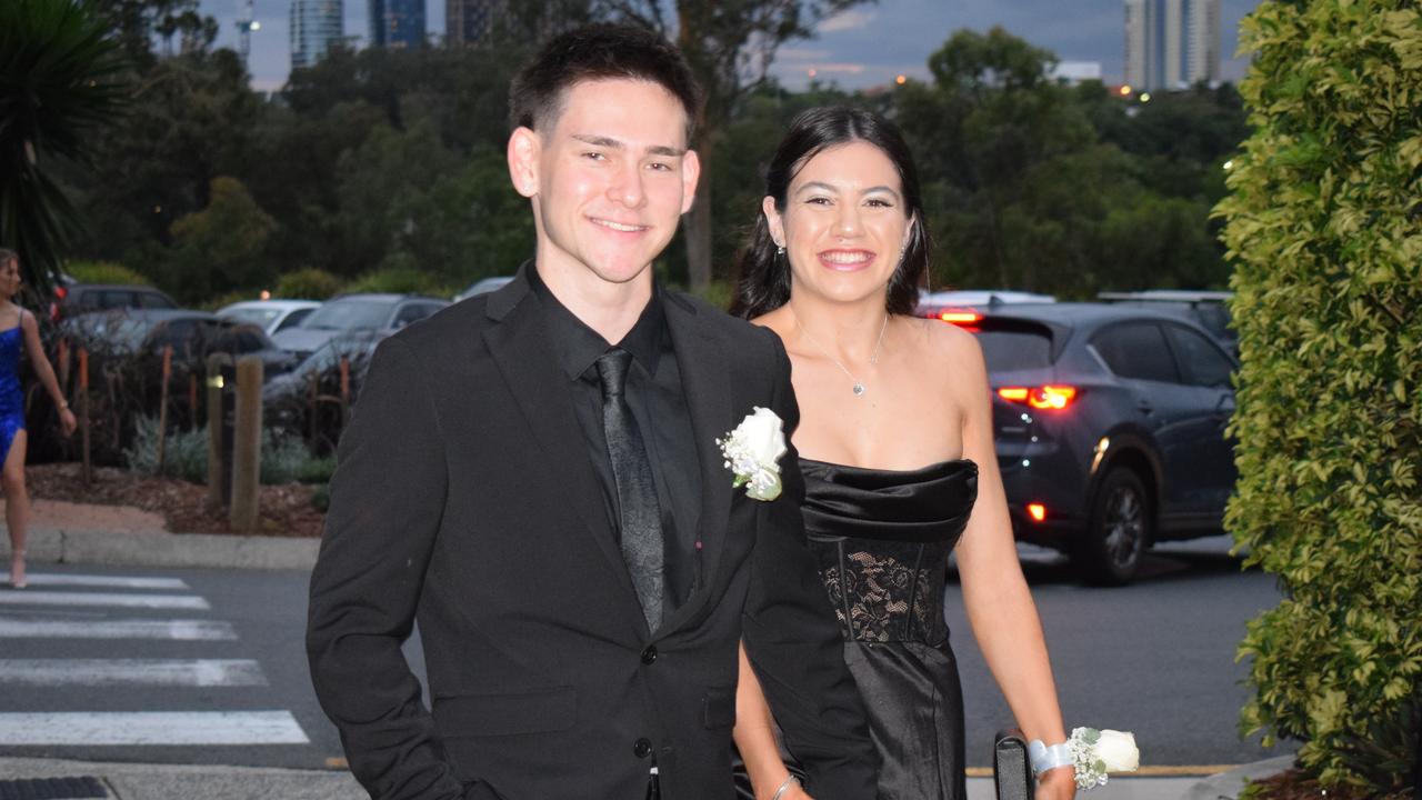 Brisbane Bayside State College formal arrival at Victoria Park marquee in Herston, Brisbane on November 14, 2024. Picture: Grace Koo