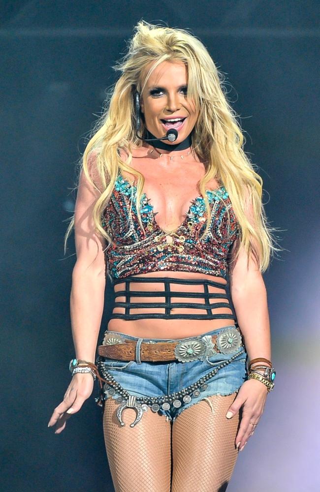 Britney posted a series of photos on Monday, to let her fans know how she is feeling. Picture: Getty