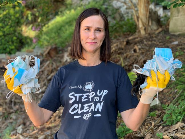 Pip Kiernan from Clean Up Australia. This year volunteers will be asked to tally the number of masks and other items of Protective Personal Equipment (PPE) they pick up. Picture: Supplied