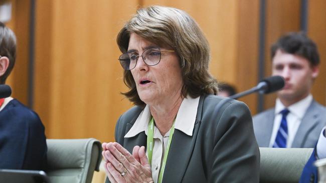 RBA governor Michele Bullock appears before a Senate select committee at Parliament House in Canberra. Picture: Martin Ollman/NewsWire