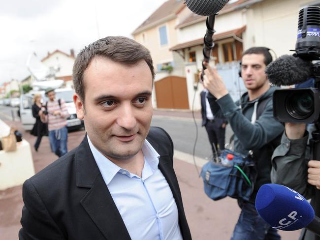 Elected to EU: French far-right National Front vice-president Florian Philippo. AFP PHOTO / STEPHANE DE SAKUTIN