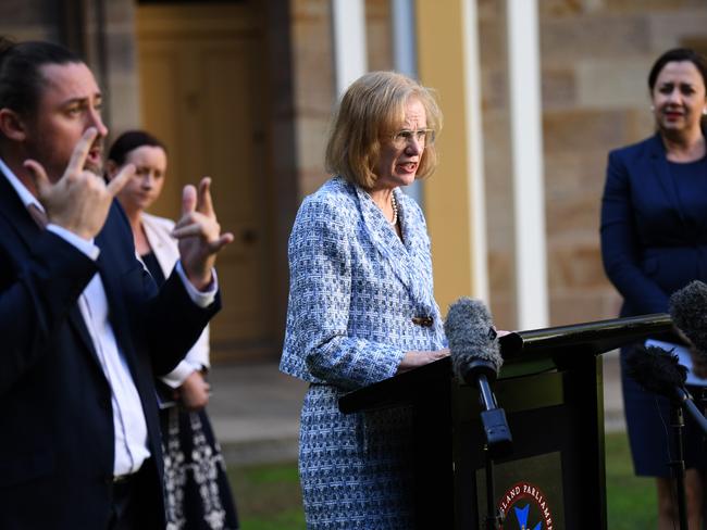 Queensland Chief Health Officer Dr Jeanette Young,said the state’s latest case had spread through quarantine. Picture: NCA NewsWire / Dan Peled