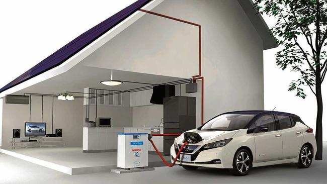 The Nissan Leaf electric car, which will start from $49,990 plus on roads when it arrives in August.