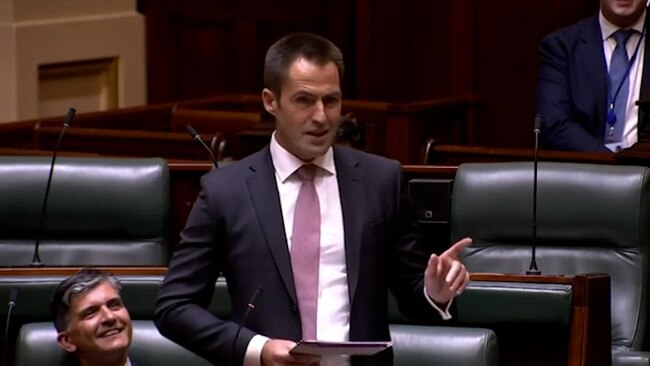 Preston MP Nathan Lambert ended his maiden speech by telling his partner, Noah Erlich: “I think we should get married.”