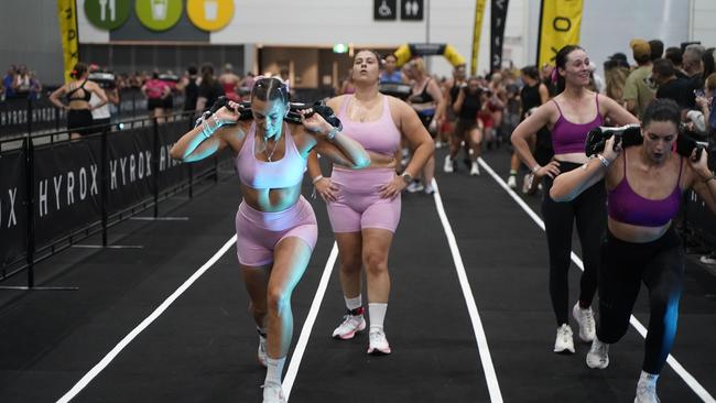 10000 athletes put their fitness to the test in a massive Hyrox competition this weekend (14-15 Dec) at Melbourne Exhibition and Convention Centre. Picture Valeriu Campan