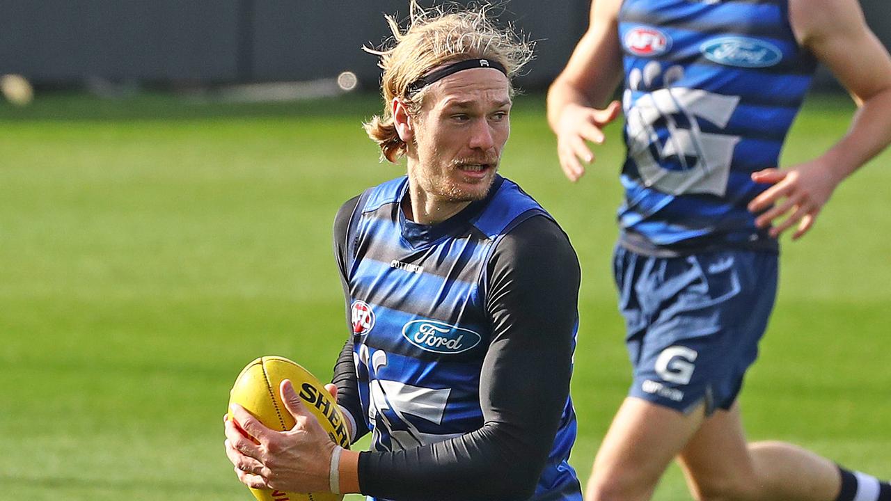 Geelong’s Tom Stewart is one of the top defenders in KFC SuperCoach. Picture: Alison Wynd