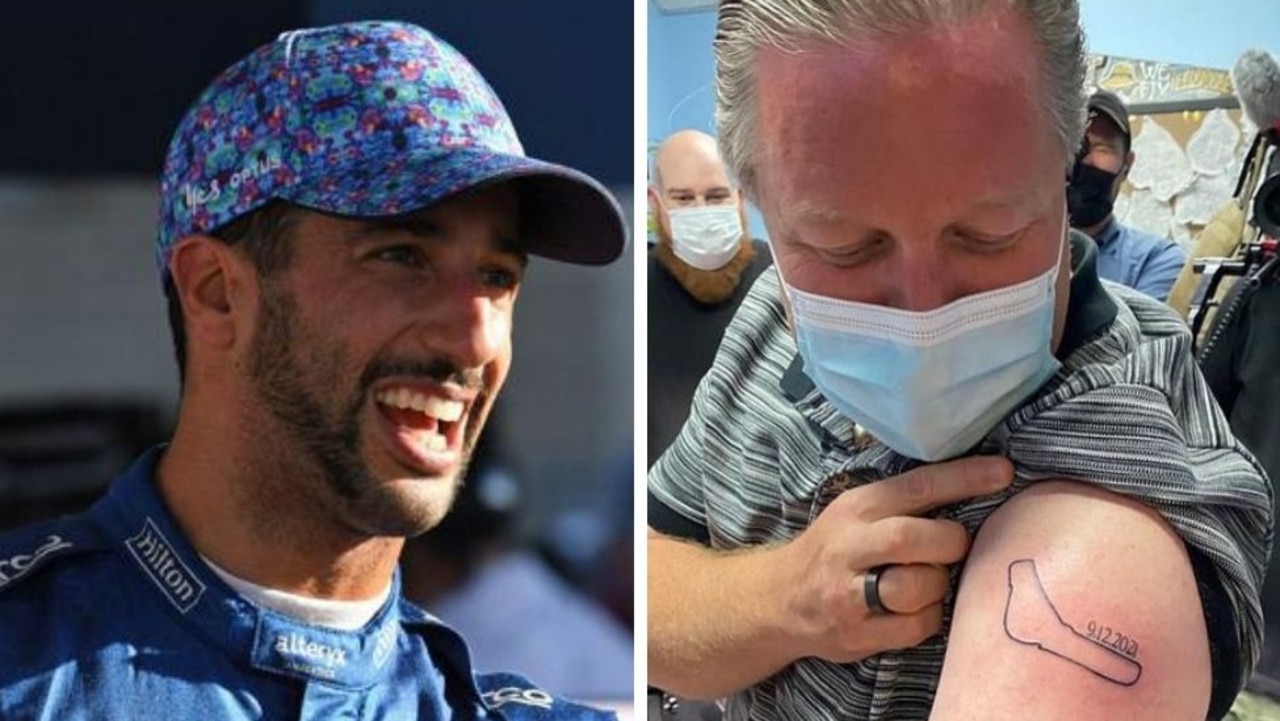 Daniel Ricciardo gets 'ridiculous' tattoo of Lando Norris on his neck