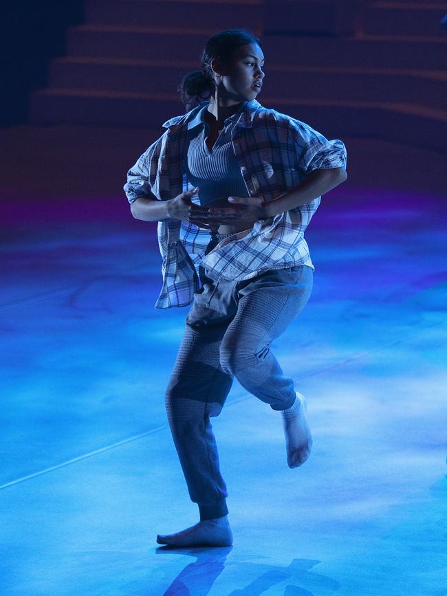 CGEN - Behind the scenes at Creative Generation Rockeisteddford 2022. Indigenous dancer Mia Sandow (Year 10) Murgon State High School. Picture: NIGEL HALLETT