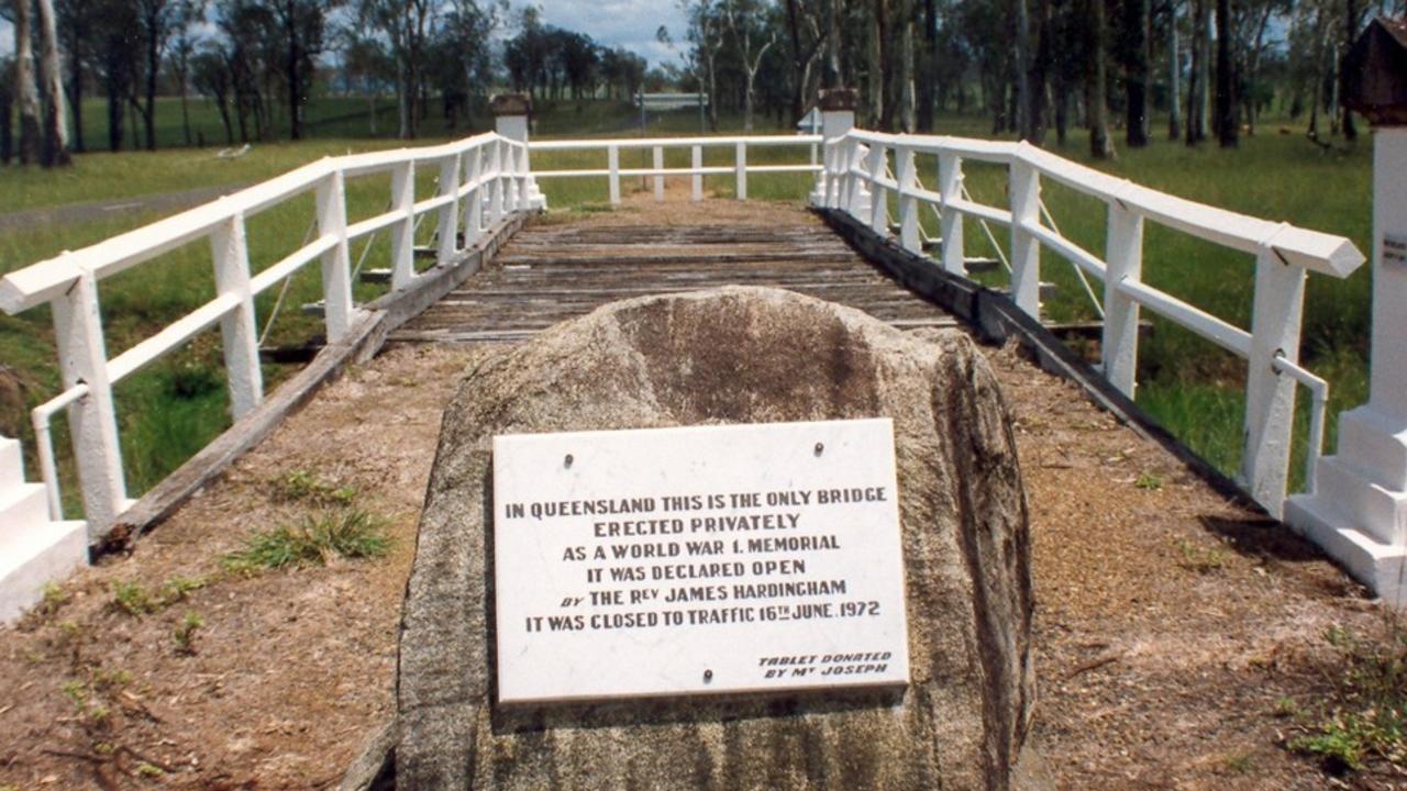 The service will be located at Bridge Creek Memorial Bridge on Brooweena-Woolooga Road, Gigoomgan.