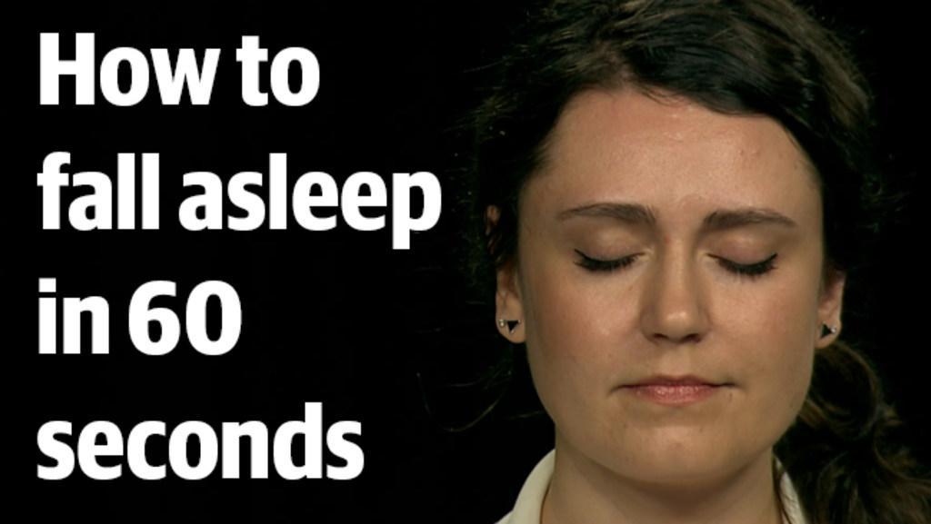 How to fall asleep quickly 60second technique