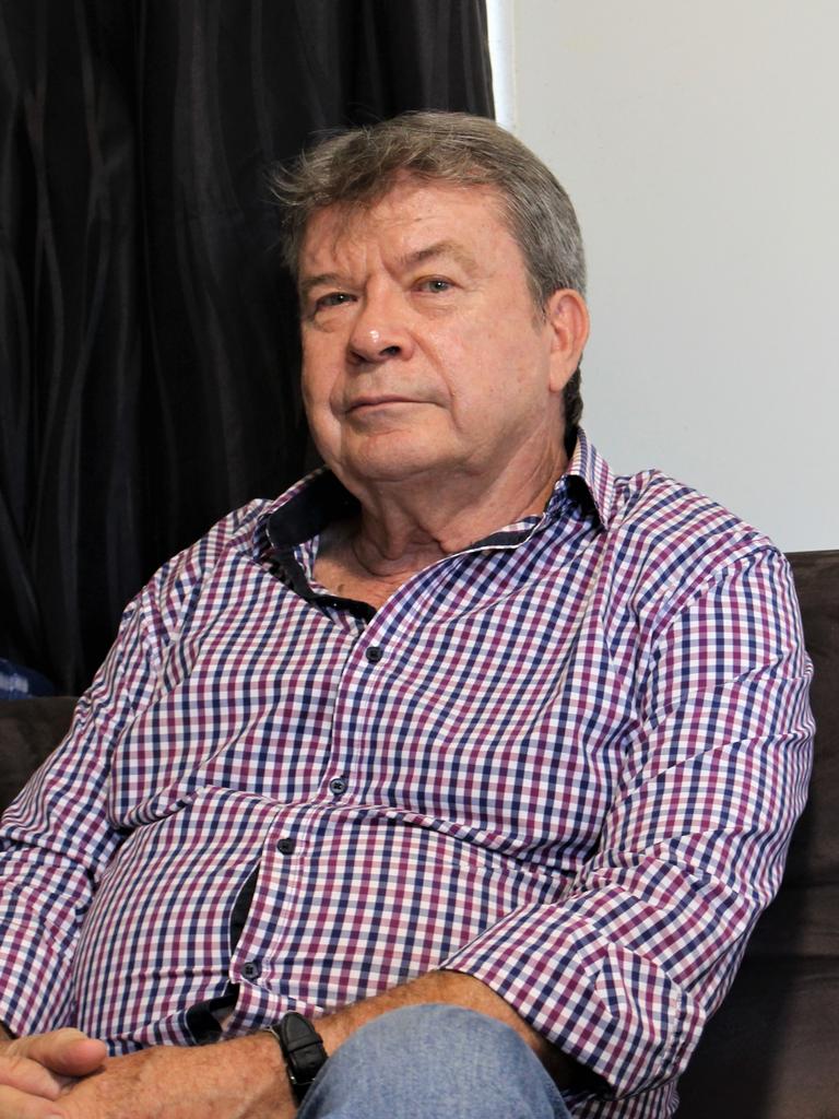 Consultant and anthropologist Dr Bill Ivory at his home behind the shop in Wadeye. Picture: Jason Walls