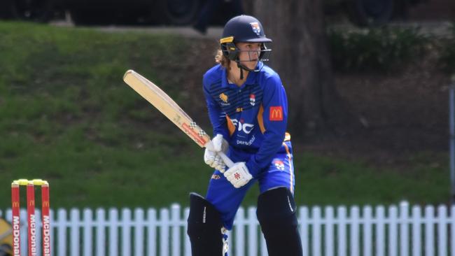 Archie O'Hara. Picture: Sean Teuma. AW Green Shield round two. Sydney University vs Bankstown at Sydney Uni No 1 Oval, 19 December 2024