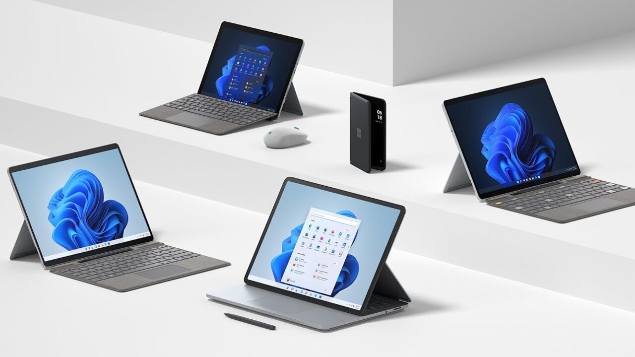 Microsoft Surface devices. Image: Windows.