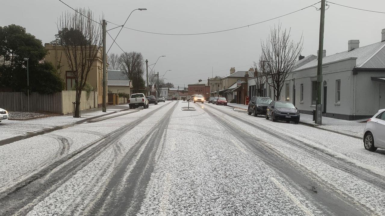 Tasmania weather update: rare hail hit Northern towns | The Mercury