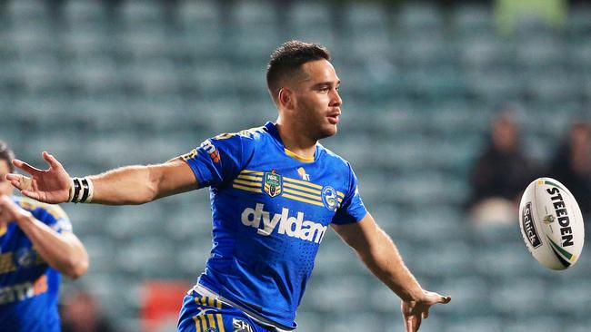the Eels' Corey Norman during the Parramatta Eels v Sydney Roosters NRL round 18 match at Pirtek Stadium, Parramatta. pic Mark Evans