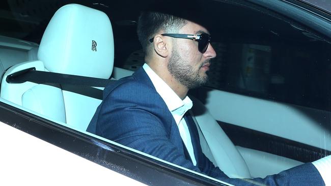 27/01/2016. Auburn Deputy Mayor Salim Mehajer departs via the carpark from an extraordinary meeting at Auburn Council chambers in Sydney. Britta Campion / The Australian.