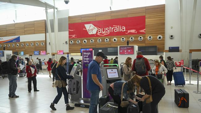 Passengers checking in to Virgin Australia at Adelaide Airport. Picture: File