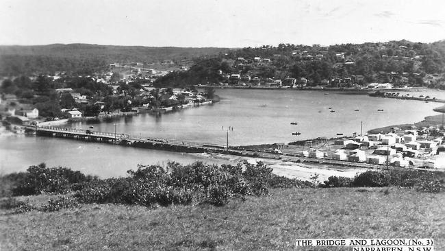 Narrabeen Lagoon and Ocean St bridge. Picture Northern Beaches Library